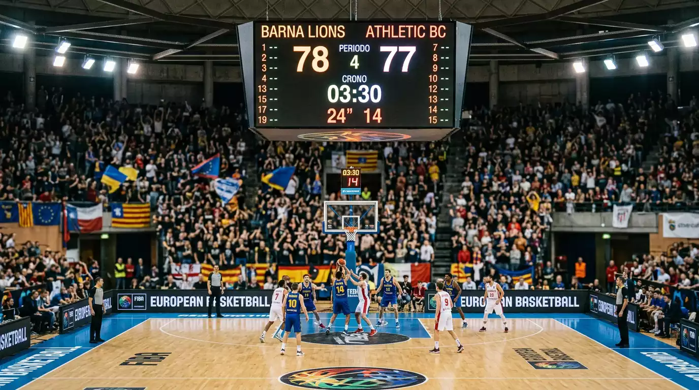 Ejemplo de línea de hándicap en un partido de la Basketball Champions League con cuotas