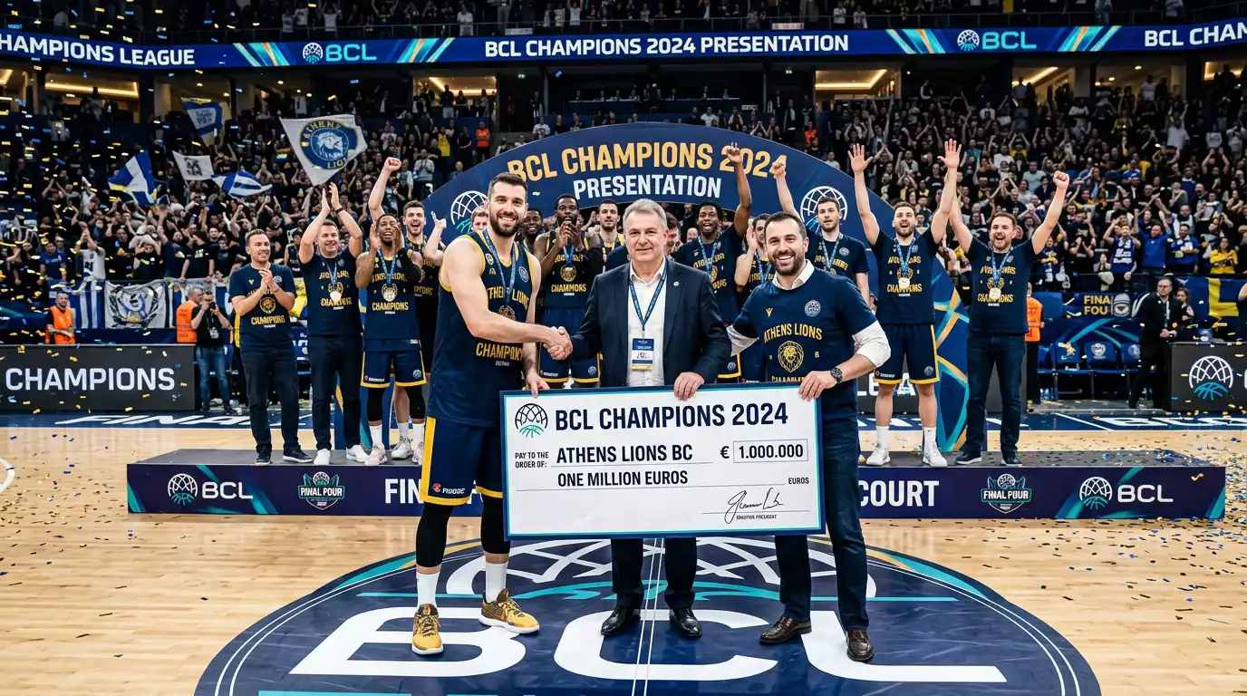 Desglose de premios económicos de la Basketball Champions League por fase del torneo
