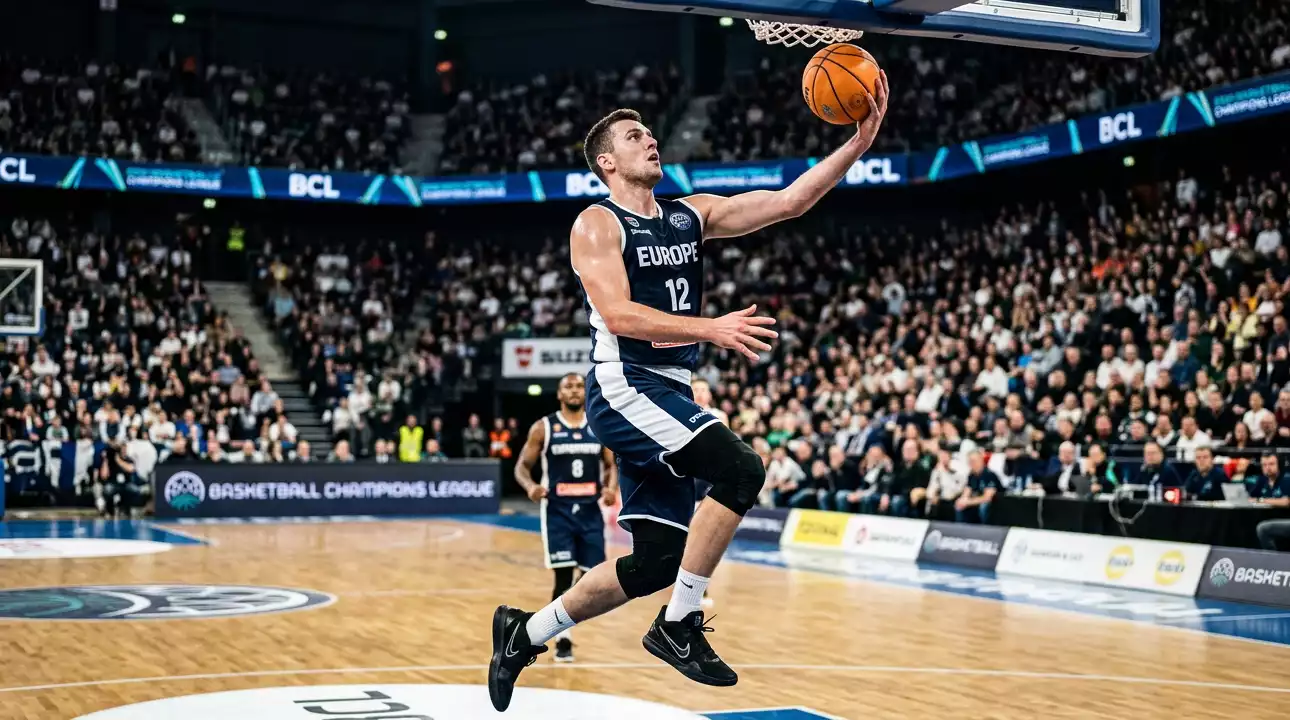 Pantalla de operador mostrando mercados de prop bets para un partido de baloncesto europeo BCL