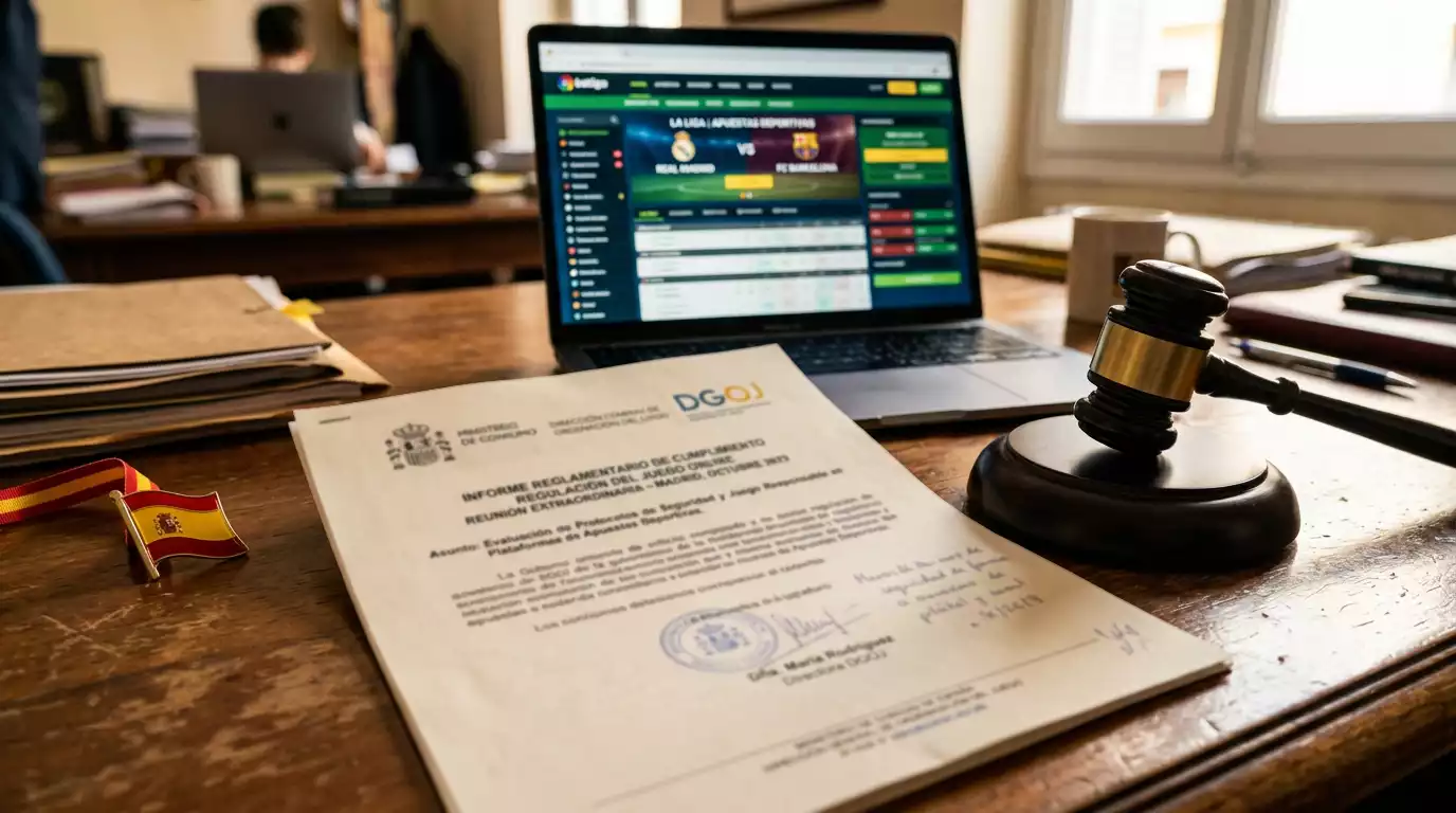 Documento regulatorio de la DGOJ sobre apuestas deportivas online en España aplicado al baloncesto